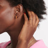 Enamel Knife Edge Hoops - Enamel Knife Edge Hoops -- Ariel Gordon Jewelry