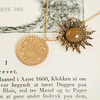 Moonstone and Pearl Sun Pendant - Moonstone and Pearl Sun Pendant -- Ariel Gordon Jewelry