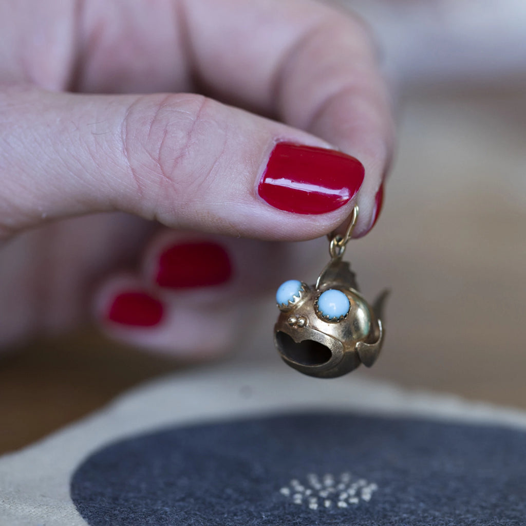 Gold Puffer Fish -- Ariel Gordon Jewelry