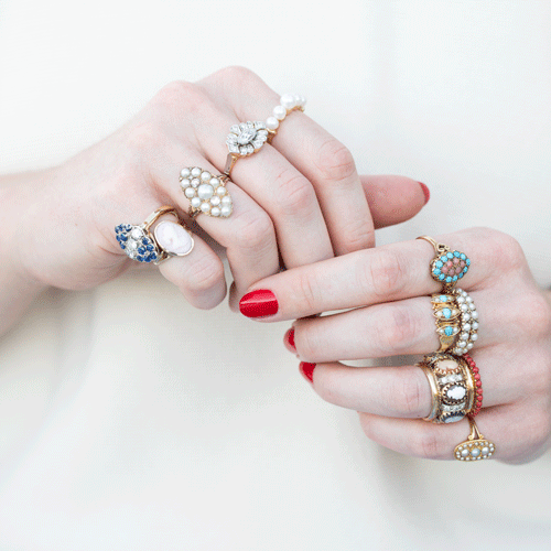 English Turquoise Braided Ring -- Ariel Gordon Jewelry