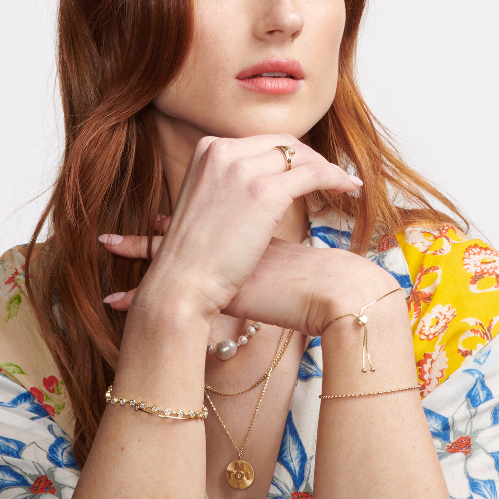 Diamond Eye Snake Ring -- Ariel Gordon Jewelry