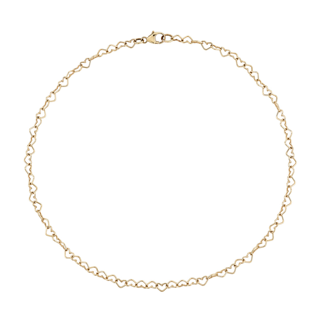 Heart Eternity Link Anklet -- Ariel Gordon Jewelry