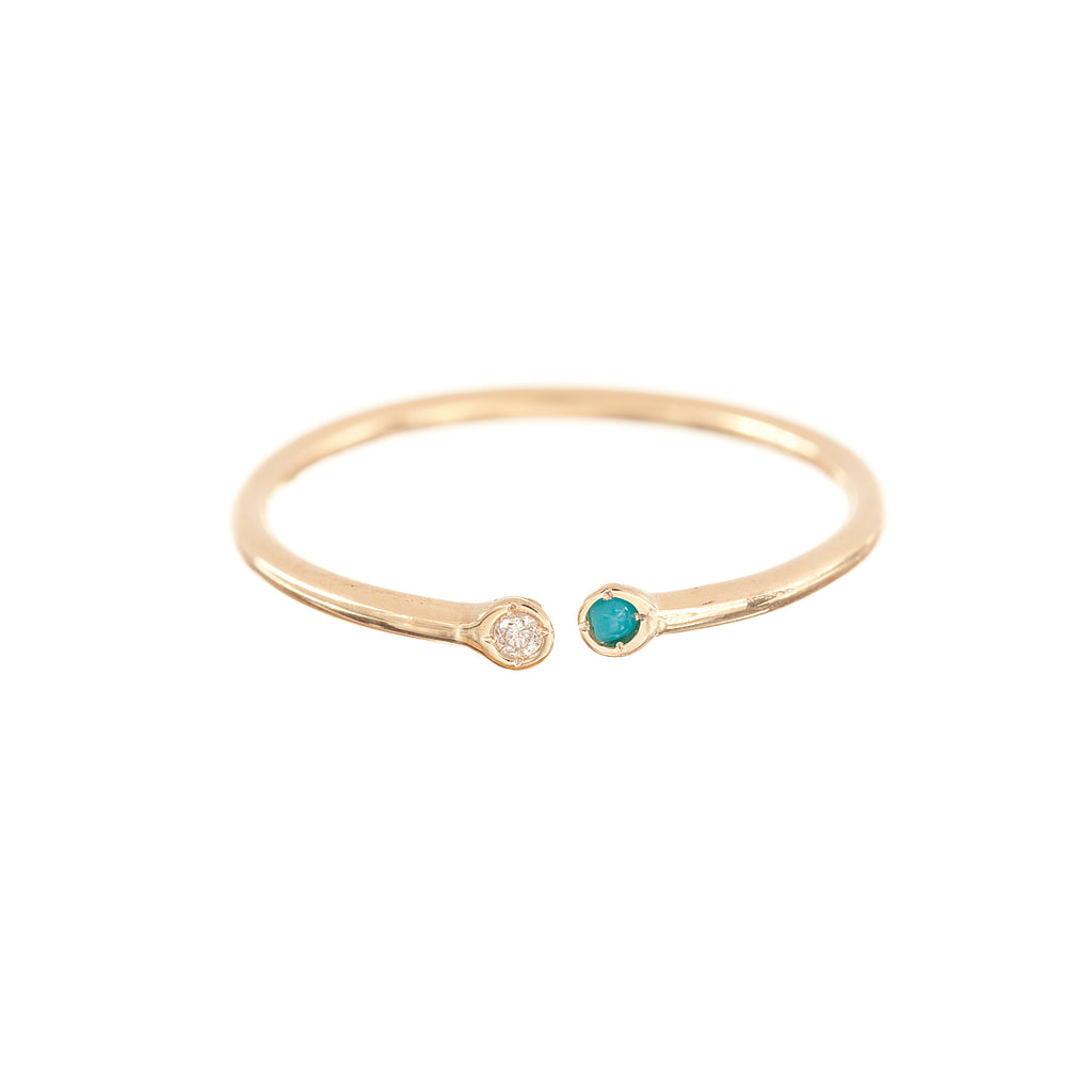 Dual Birthstone Ring -- Ariel Gordon Jewelry