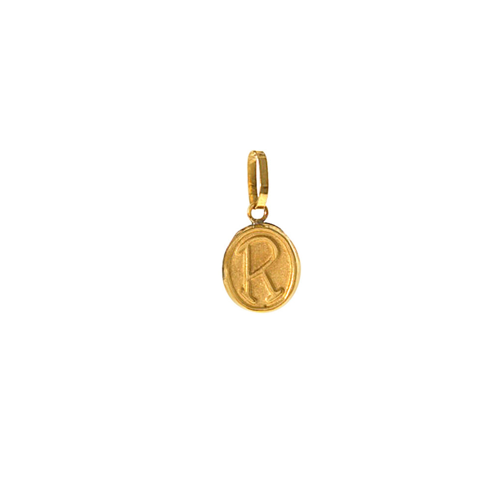 18k R Charm -- Ariel Gordon Jewelry