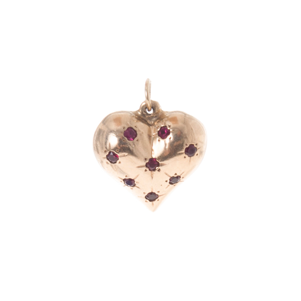 Ruby Puffed Heart -- Ariel Gordon Jewelry