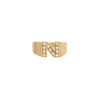 Pave N Ring - Pave N Ring -- Ariel Gordon Jewelry