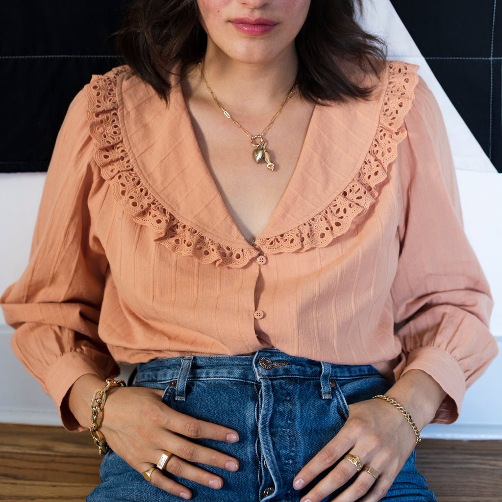 Rose Gold Figa Charm -- Ariel Gordon Jewelry