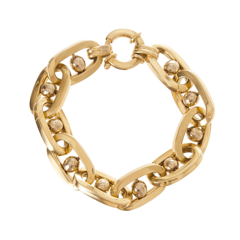 Jumbo Link Gold Bracelet -- Ariel Gordon Jewelry