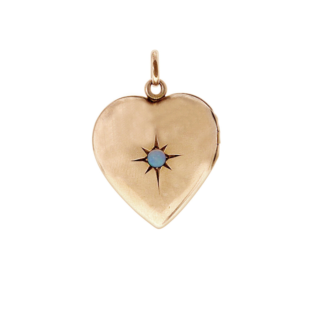 Victorian Opal Heart Locket -- Ariel Gordon Jewelry