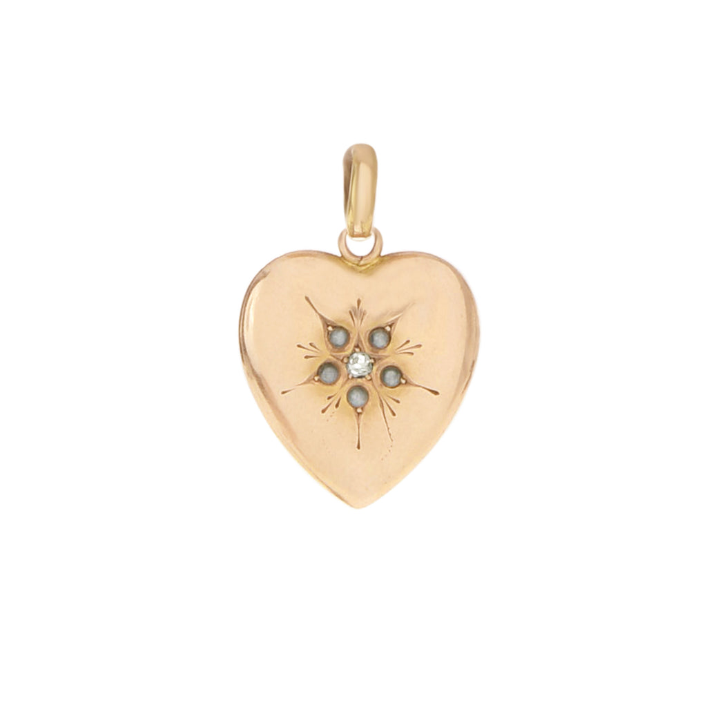 Victorian Puffed Heart Charm -- Ariel Gordon Jewelry