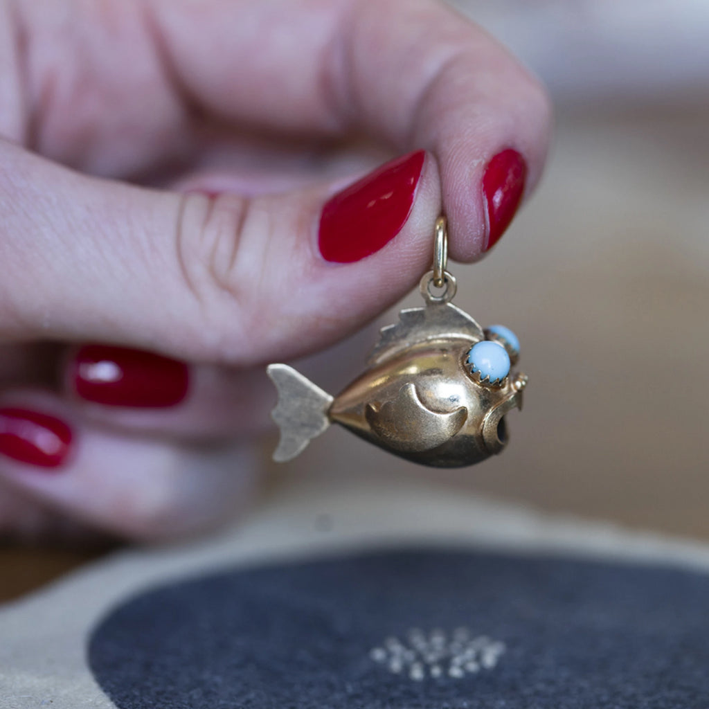 Gold Puffer Fish -- Ariel Gordon Jewelry