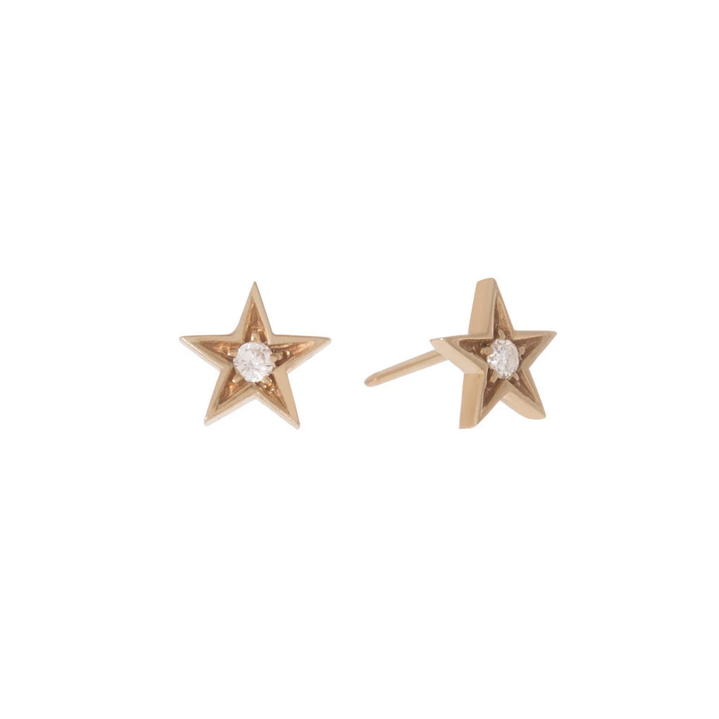 Diamond Star Studs -- Ariel Gordon Jewelry