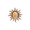 Moonstone and Pearl Sun Pendant - Moonstone and Pearl Sun Pendant -- Ariel Gordon Jewelry