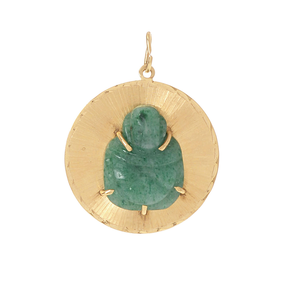 Aventurine Lucky Buddha Charm -- Ariel Gordon Jewelry