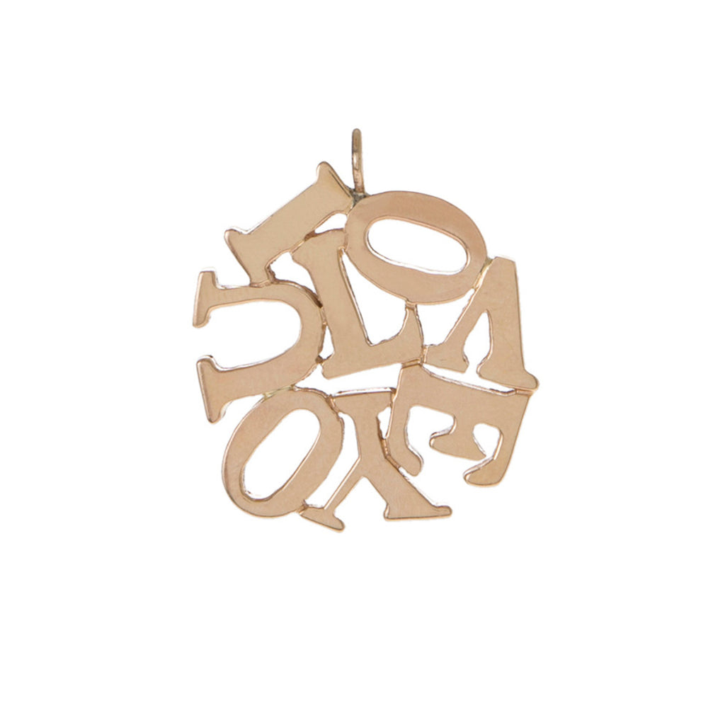 I LOVE YOU Scramble Charm -- Ariel Gordon Jewelry