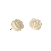 Carved Flower Earrings - Carved Flower Earrings -- Ariel Gordon Jewelry