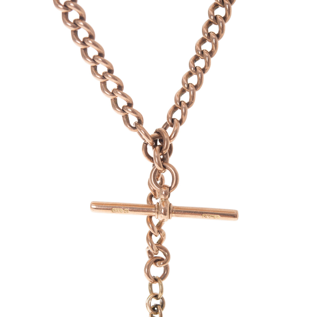 Victorian Albert Chain with Stone Fob -- Ariel Gordon Jewelry