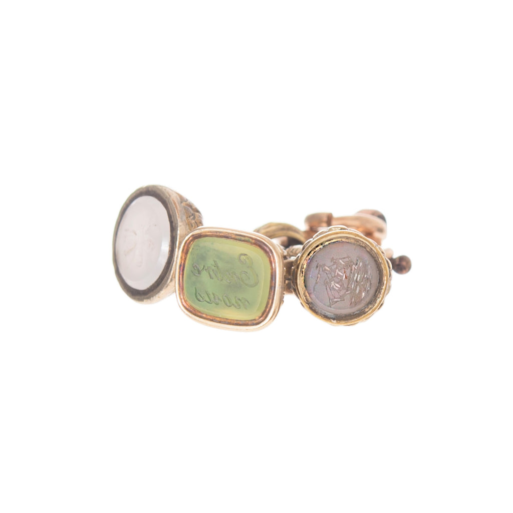 Trio of Georgian Intaglio Fobs -- Ariel Gordon Jewelry