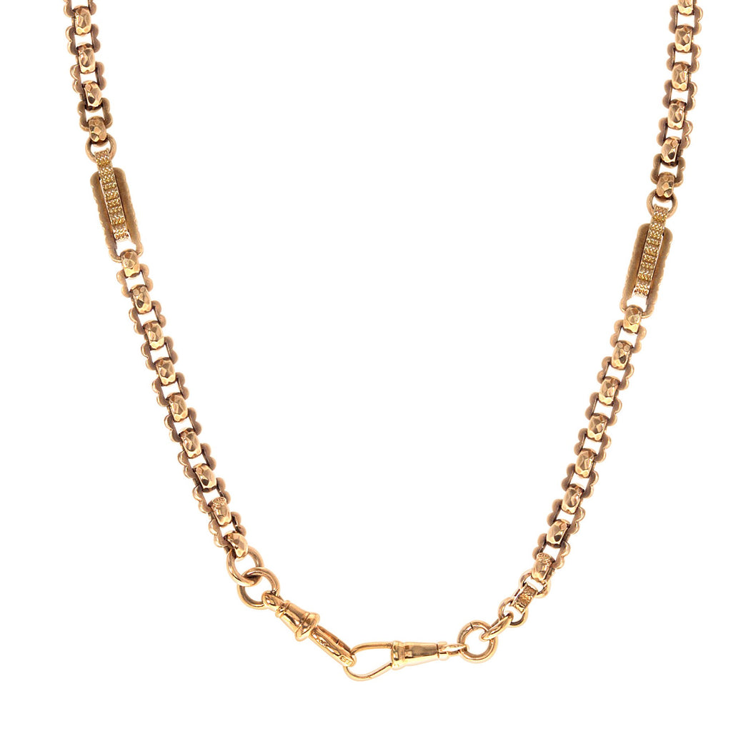 Engraved Albert Chain Necklace -- Ariel Gordon Jewelry