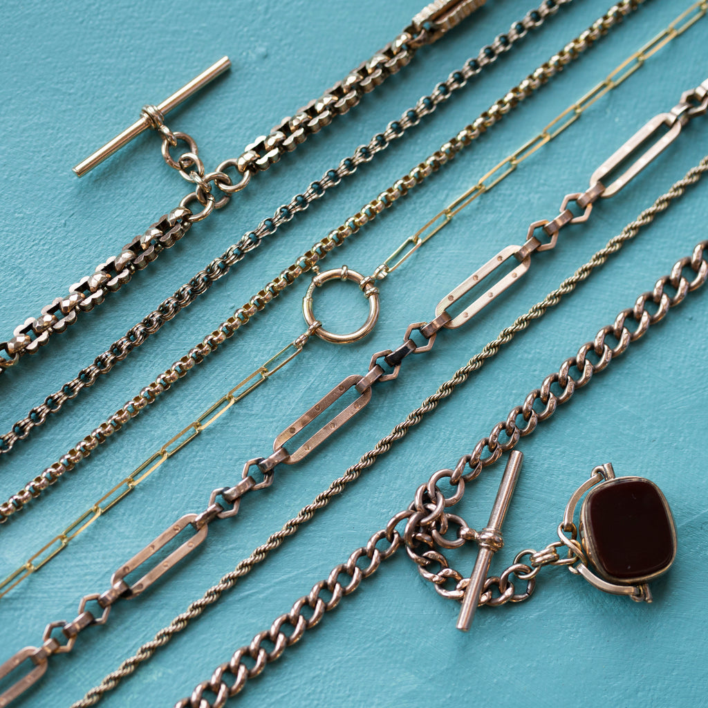 Engraved Albert Chain Necklace -- Ariel Gordon Jewelry