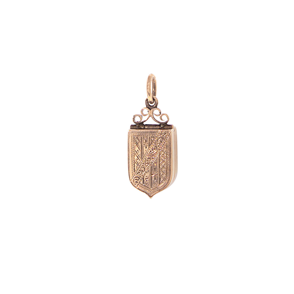 Pearl Shield Locket -- Ariel Gordon Jewelry