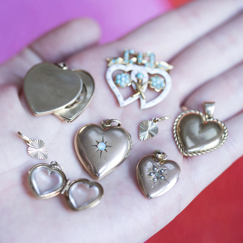 Roped Heart Charm -- Ariel Gordon Jewelry