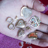 Engine Turned Heart Charm - Engine Turned Heart Charm -- Ariel Gordon Jewelry
