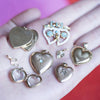 Engine Turned Heart Charm - Engine Turned Heart Charm -- Ariel Gordon Jewelry