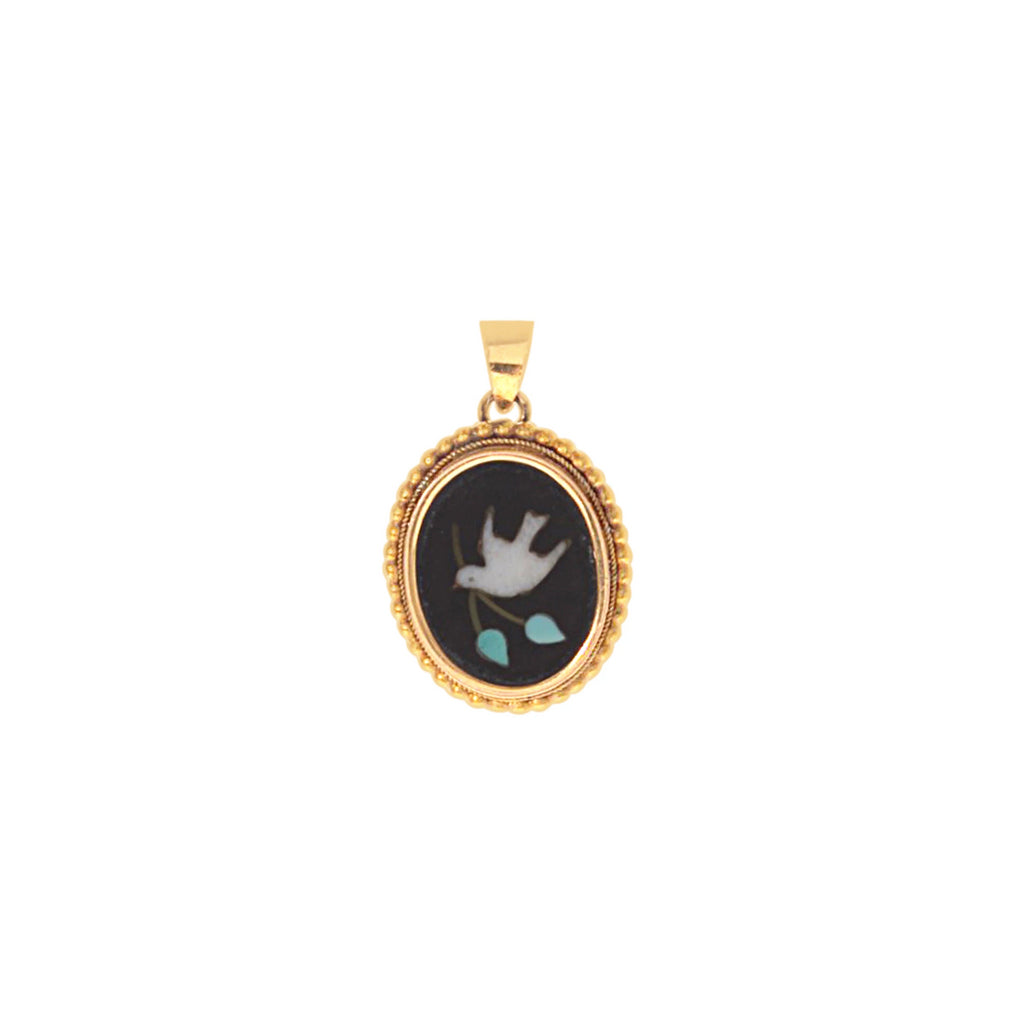 Mosaic Pietra Dure Dove -- Ariel Gordon Jewelry