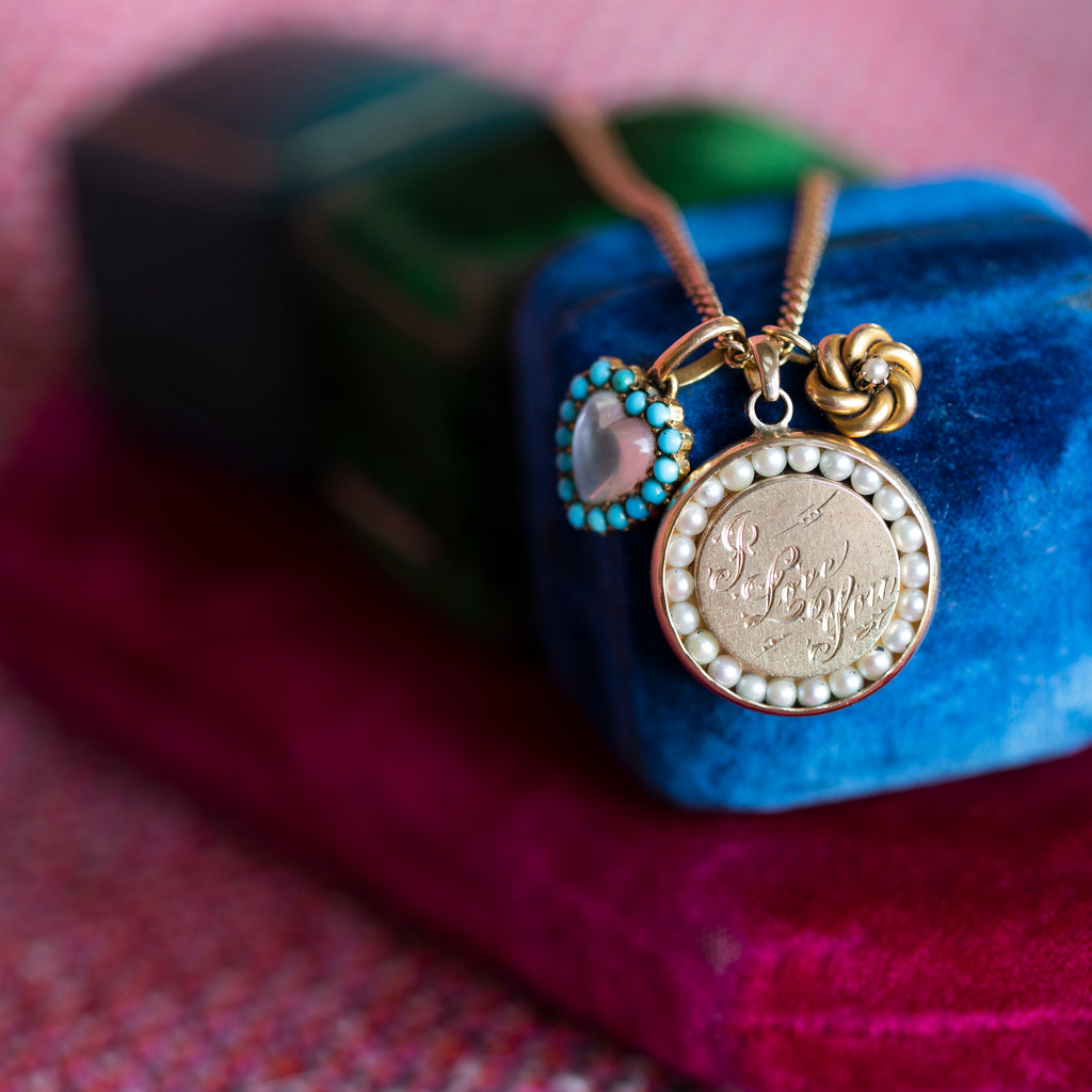 Pearl 'I Love You' Pendant -- Ariel Gordon Jewelry