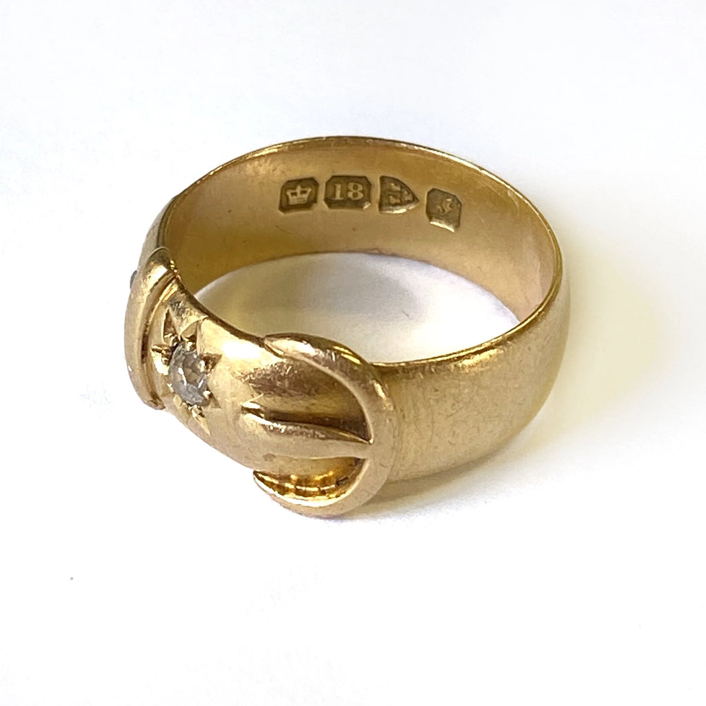 Victorian Diamond Buckle Ring -- Ariel Gordon Jewelry