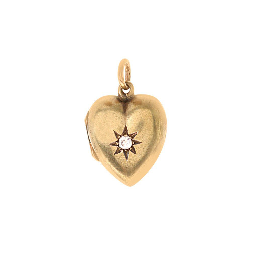 Victorian Diamond Heart Locket -- Ariel Gordon Jewelry
