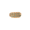 English Turquoise Braided Ring - English Turquoise Braided Ring -- Ariel Gordon Jewelry