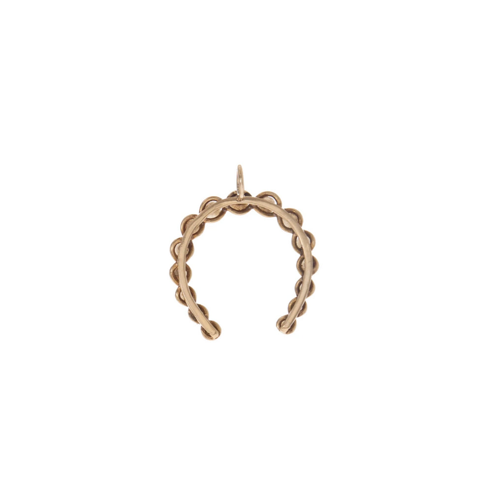 Seed Pearl Twist Horseshoe -- Ariel Gordon Jewelry