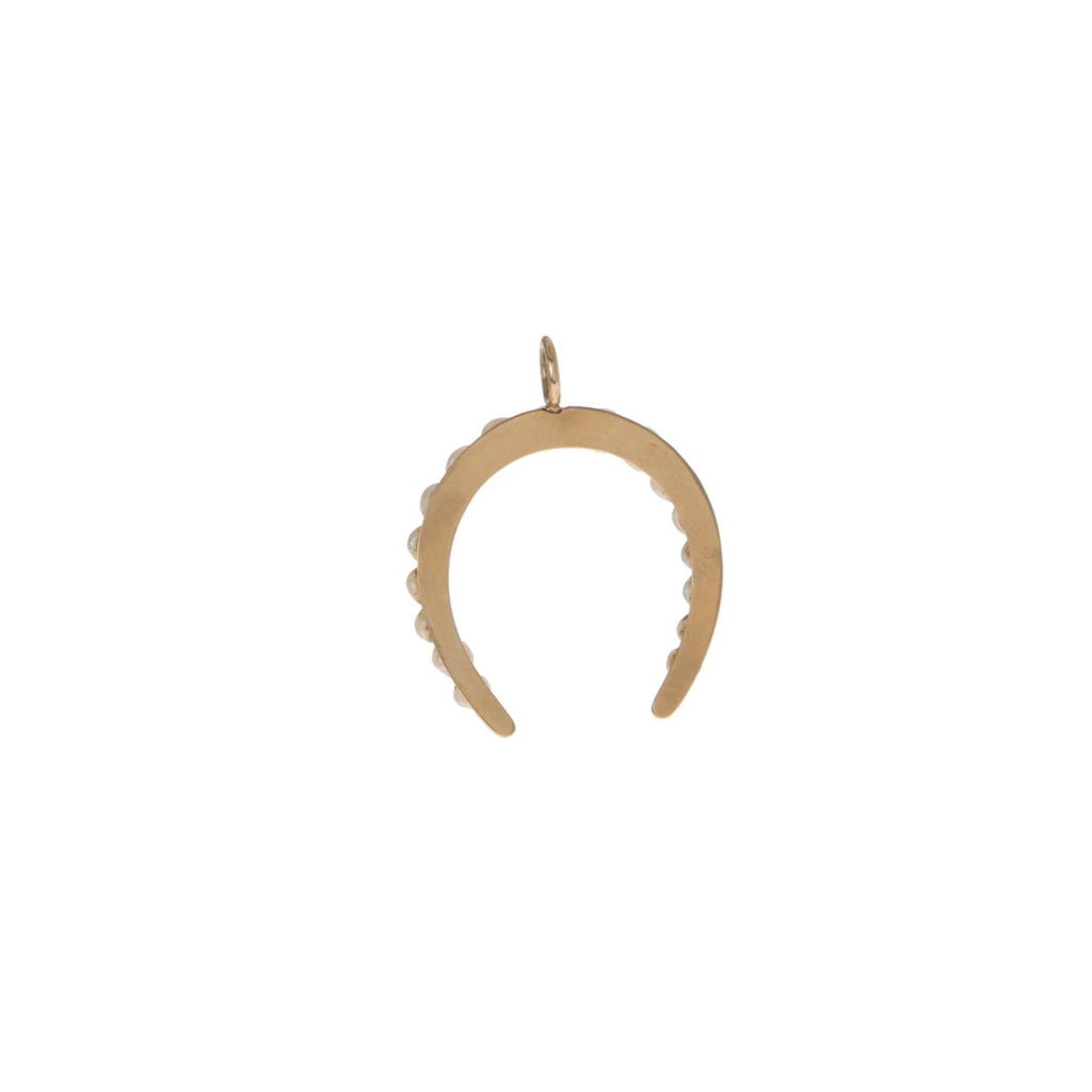 Seed Pearl Horseshoe -- Ariel Gordon Jewelry