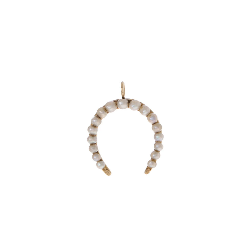 Seed Pearl Horseshoe -- Ariel Gordon Jewelry
