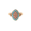 Turquoise and Coral Ring - Turquoise and Coral Ring -- Ariel Gordon Jewelry