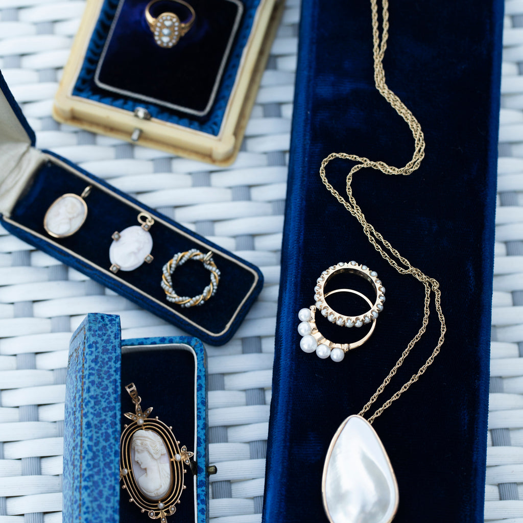 Twisted Seed Pearl Pendant -- Ariel Gordon Jewelry