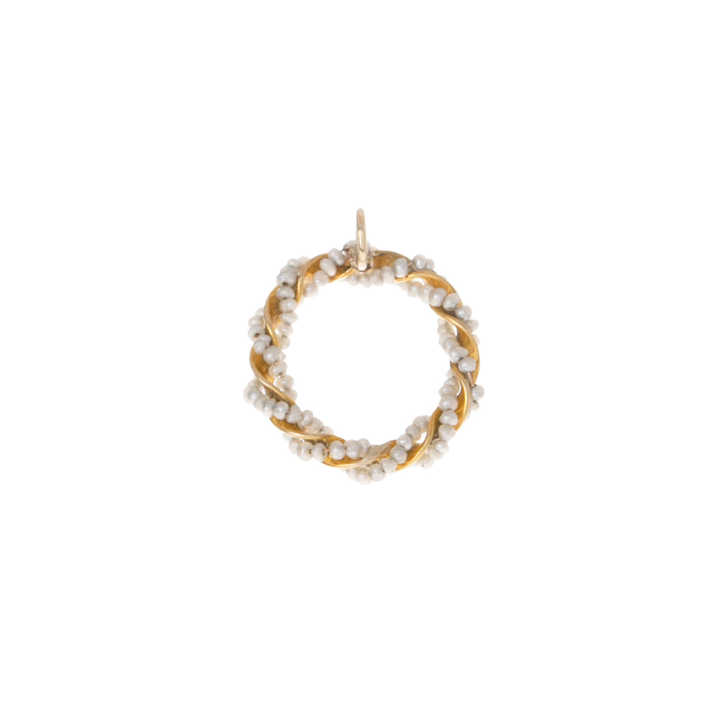 Twisted Seed Pearl Pendant -- Ariel Gordon Jewelry