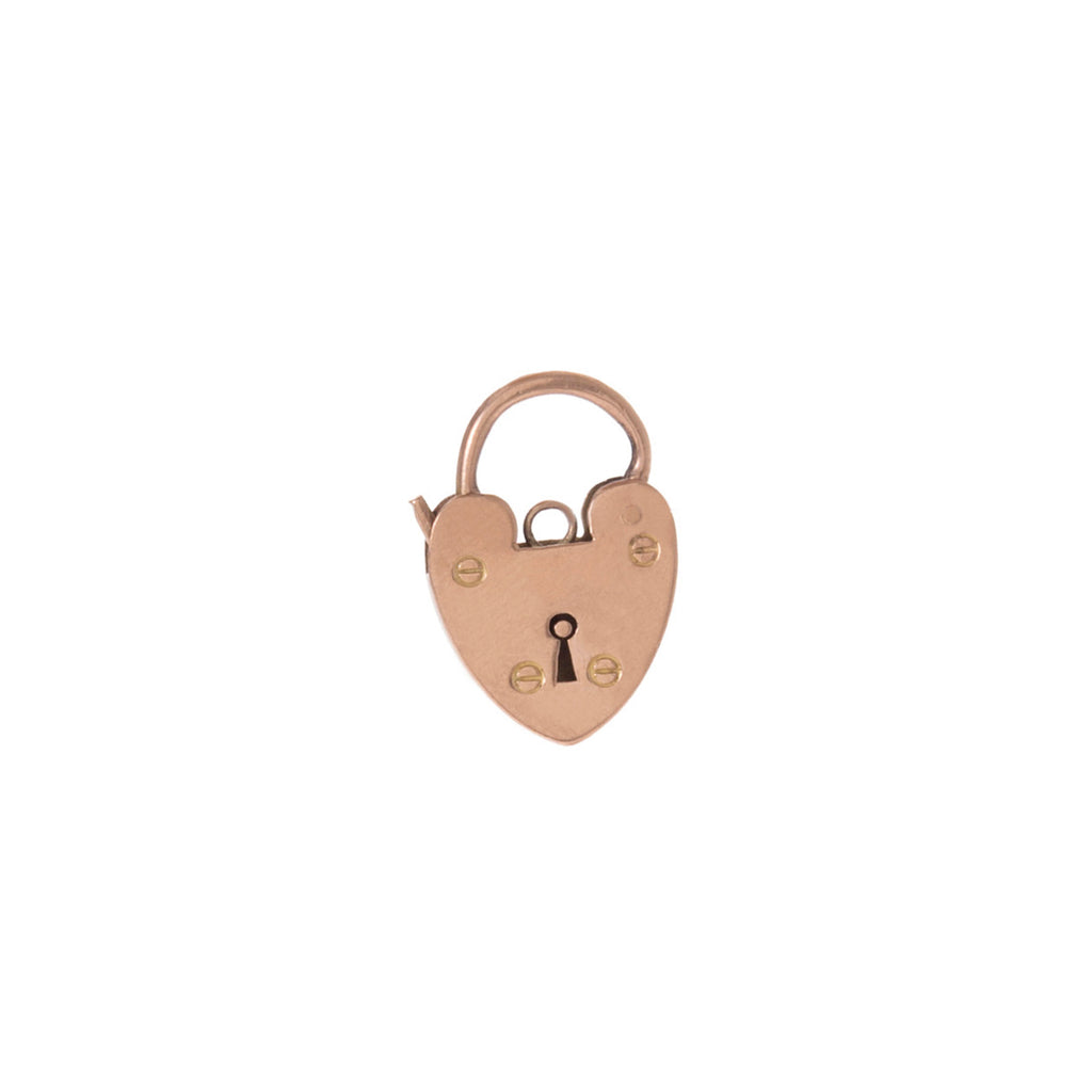 9kt Rose Gold Heart Padlock -- Ariel Gordon Jewelry