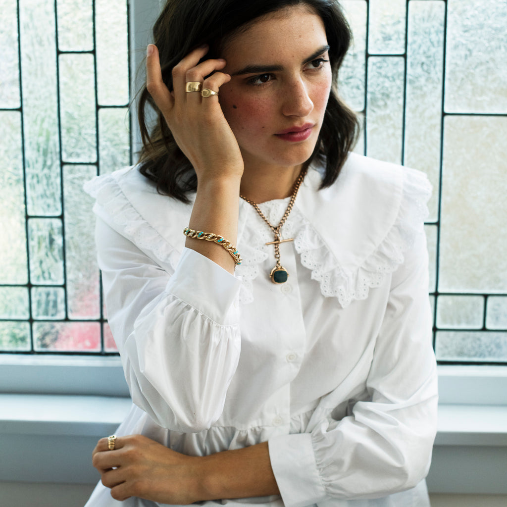 Baby Oval Signet Ring -- Ariel Gordon Jewelry