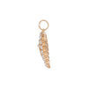 Pearl Lily of the Valley Heart Charm - Pearl Lily of the Valley Heart Charm -- Ariel Gordon Jewelry