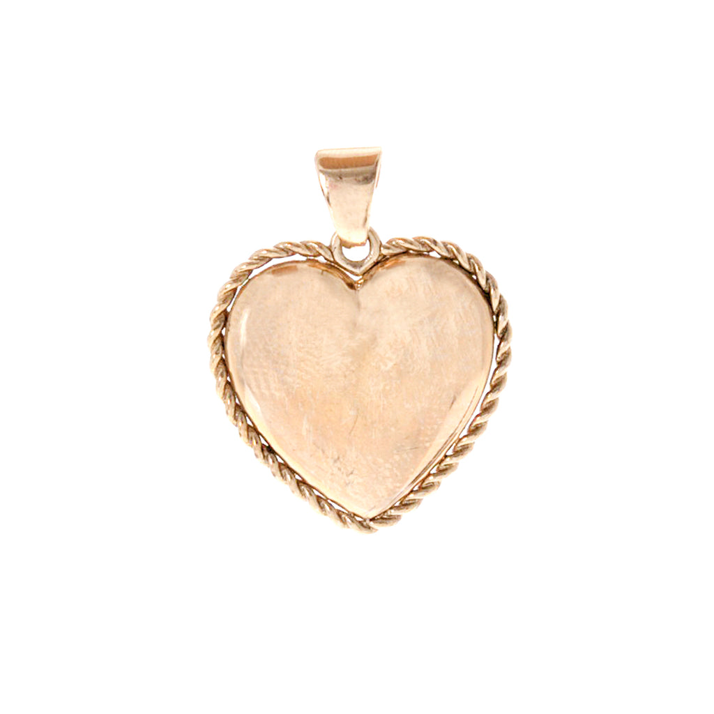 Roped Heart Charm -- Ariel Gordon Jewelry