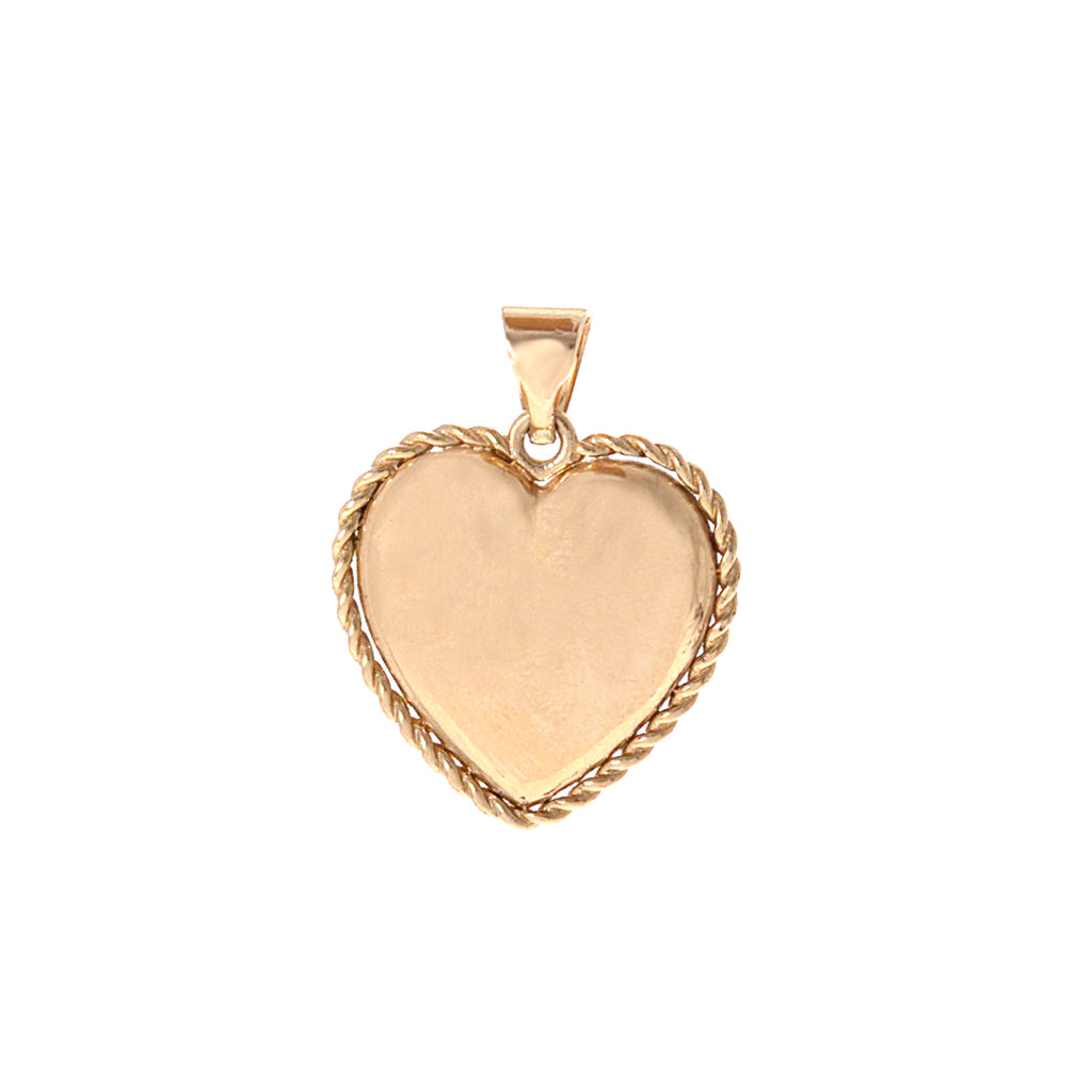 Roped Heart Charm -- Ariel Gordon Jewelry