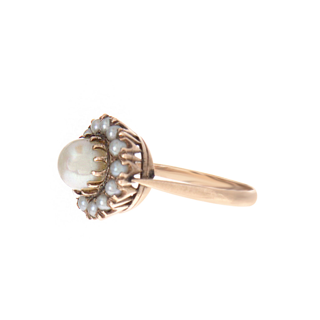 Victorian Pearl Cluster Ring -- Ariel Gordon Jewelry
