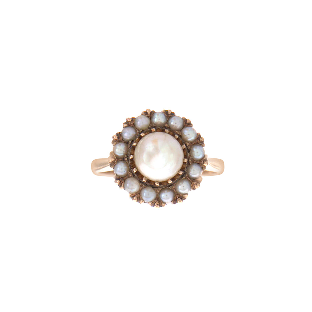 Victorian Pearl Cluster Ring -- Ariel Gordon Jewelry
