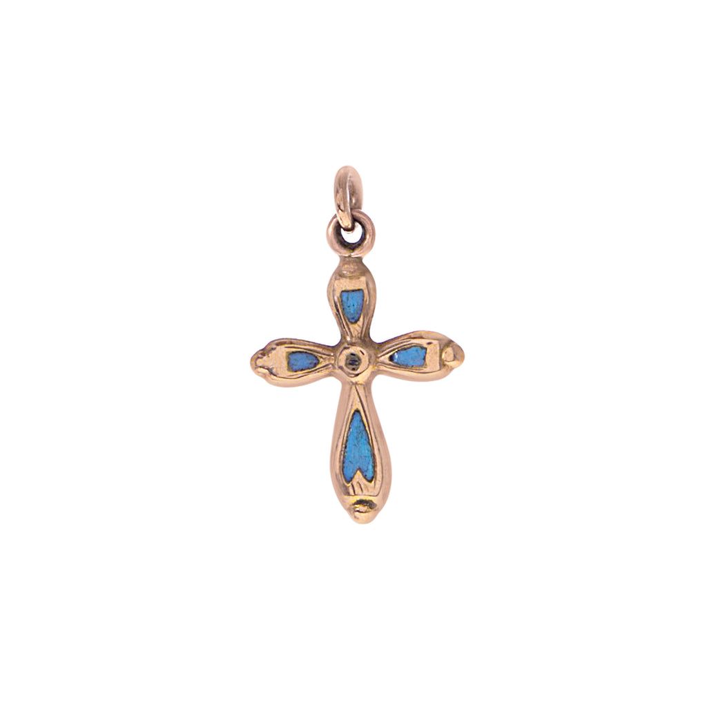 Turn of the Century Inlay Cross -- Ariel Gordon Jewelry
