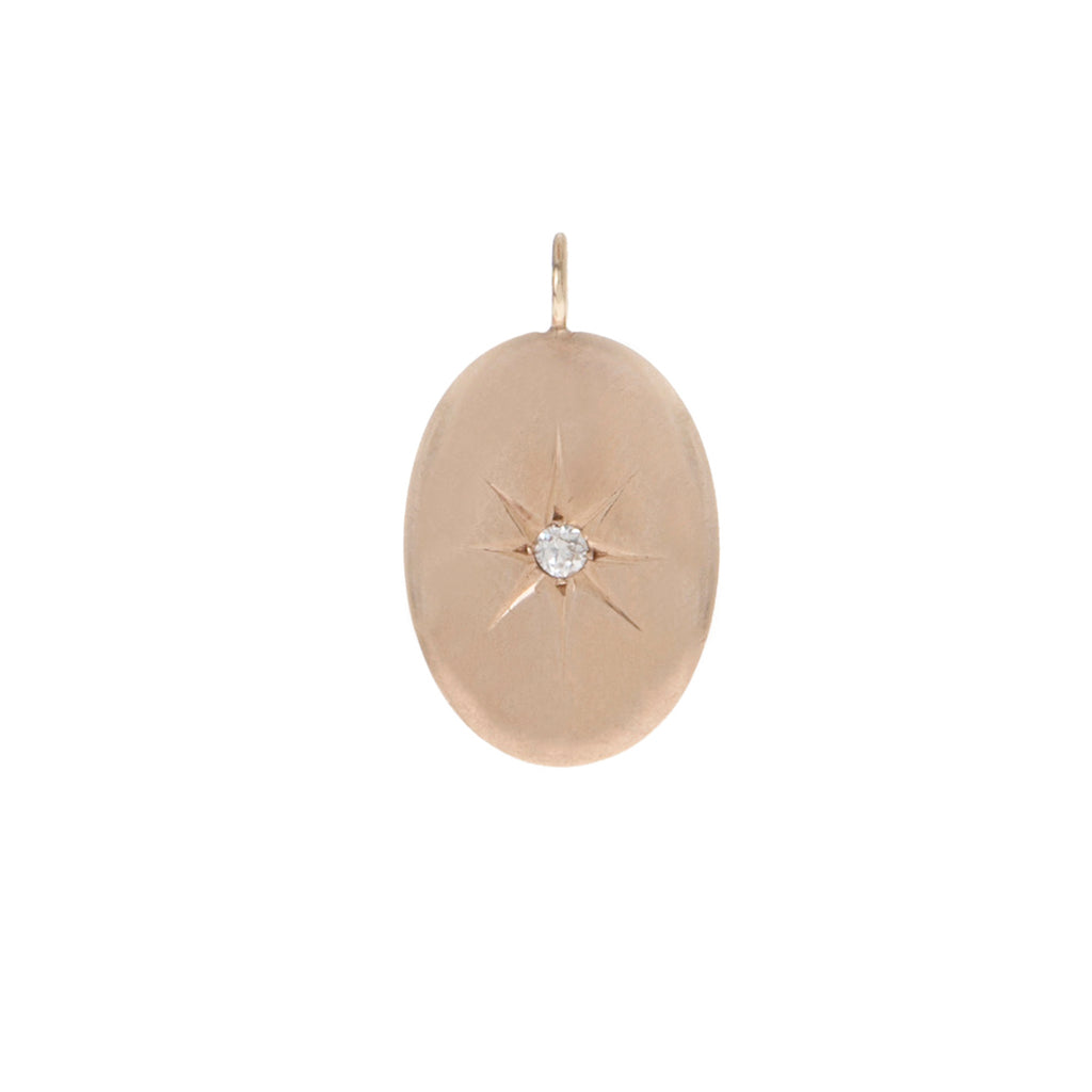 Oval Diamond Pendant -- Ariel Gordon Jewelry