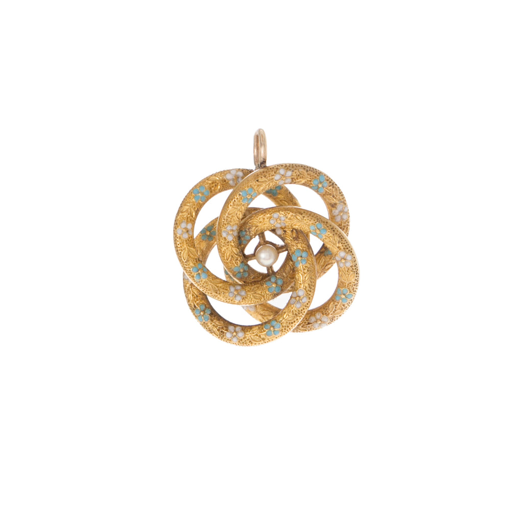 Forget Me Not Lovers Knot -- Ariel Gordon Jewelry