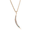 Diamond and Opal Crescent Necklace - Diamond and Opal Crescent Necklace -- Ariel Gordon Jewelry